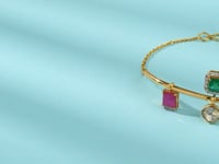 Yashi Polki And Diamond Loose Bracelet