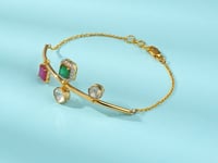 Yashi Polki And Diamond Loose Bracelet