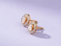 Nirvi Polki And Diamond Hoops