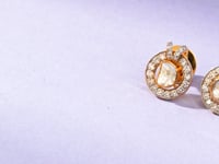 Kaira Polki And Diamond Hoops