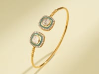 Myra Polki And Diamond Bangle