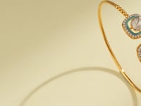 Myra Polki And Diamond Bangle