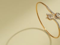 Anvi Polki And Diamond Bangle