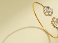 Navya Polki And Diamond Bangle