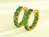 Vinaya Emerald Hoops