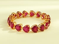 Ishika Ruby Loose Bracelet