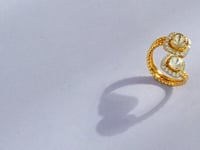 Elise Polki And Diamond Ring