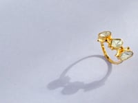 Driti Polki And Diamond Ring