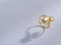 Fiza Polki And Diamond Ring