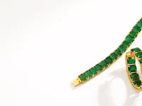 Vinita Emerald Hoops