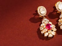 Celeste Polki And Diamond Long Earrings