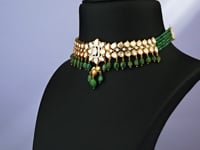 Nia Polki And Diamond Long Earrings