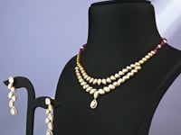 Firoza Polki And Diamond Necklace