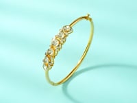 Vibhuti Polki And Diamond Loose Bracelet