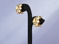 Lucy Polki And Diamond Hoops