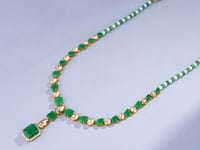 Fariya Polki And Diamond Necklace
