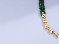 Fathima Polki And Diamond Necklace