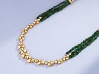 Fathima Polki And Diamond Necklace