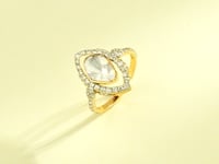 Mishka Polki And Diamond Ring