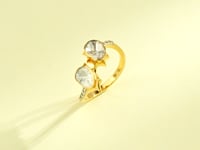 Veda Polki And Diamond Ring