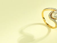 Urvi Polki And Diamond Ring