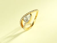 Kashvi Polki And Diamond Ring