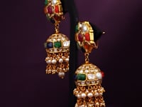 Sania Polki Jhumkas
