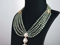 Saanvi Polki And Diamond Long Necklace