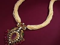 Manasvi Polki And Diamond Long Necklace