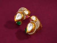 Diya Polki And Diamond Tops