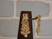 Rambha Polki Long Earrings