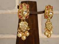 Riya Polki And Diamond Long Earrings