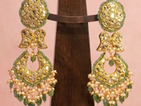 Srushti Necklace And Diksha Chandbalis Polki Set