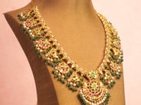 Sangita Long Necklace And Udita Chandbalis Jadau Polki Set