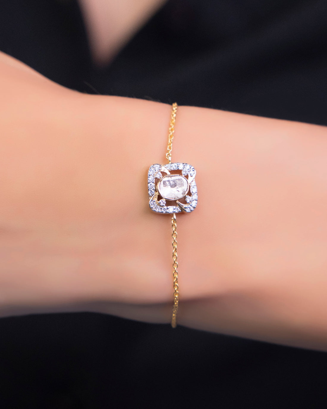 Debra Polki And Diamond Minimal Bracelet