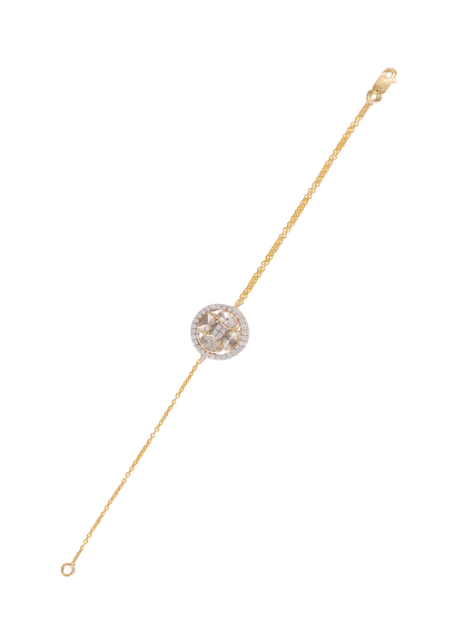 Corine Polki And Diamond Minimal Bracelet