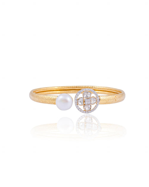 Madeli Polki And Diamond Bracelet - NO ORDERS
