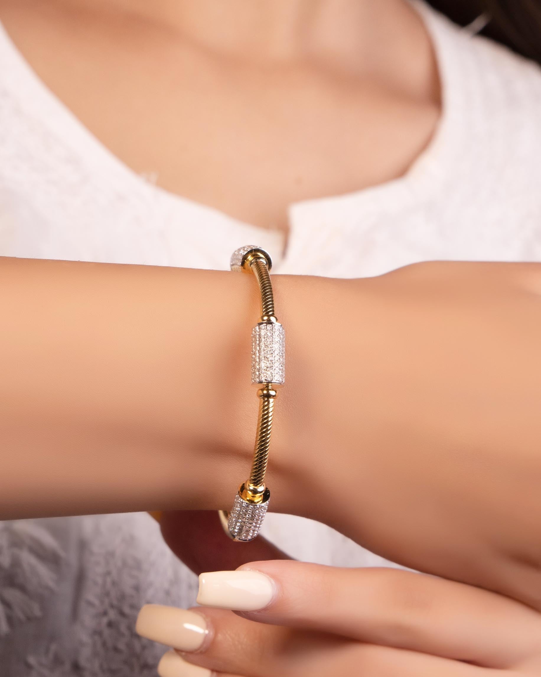 Delite Diamond Bangle Bracelet – DIVAA by ORRA