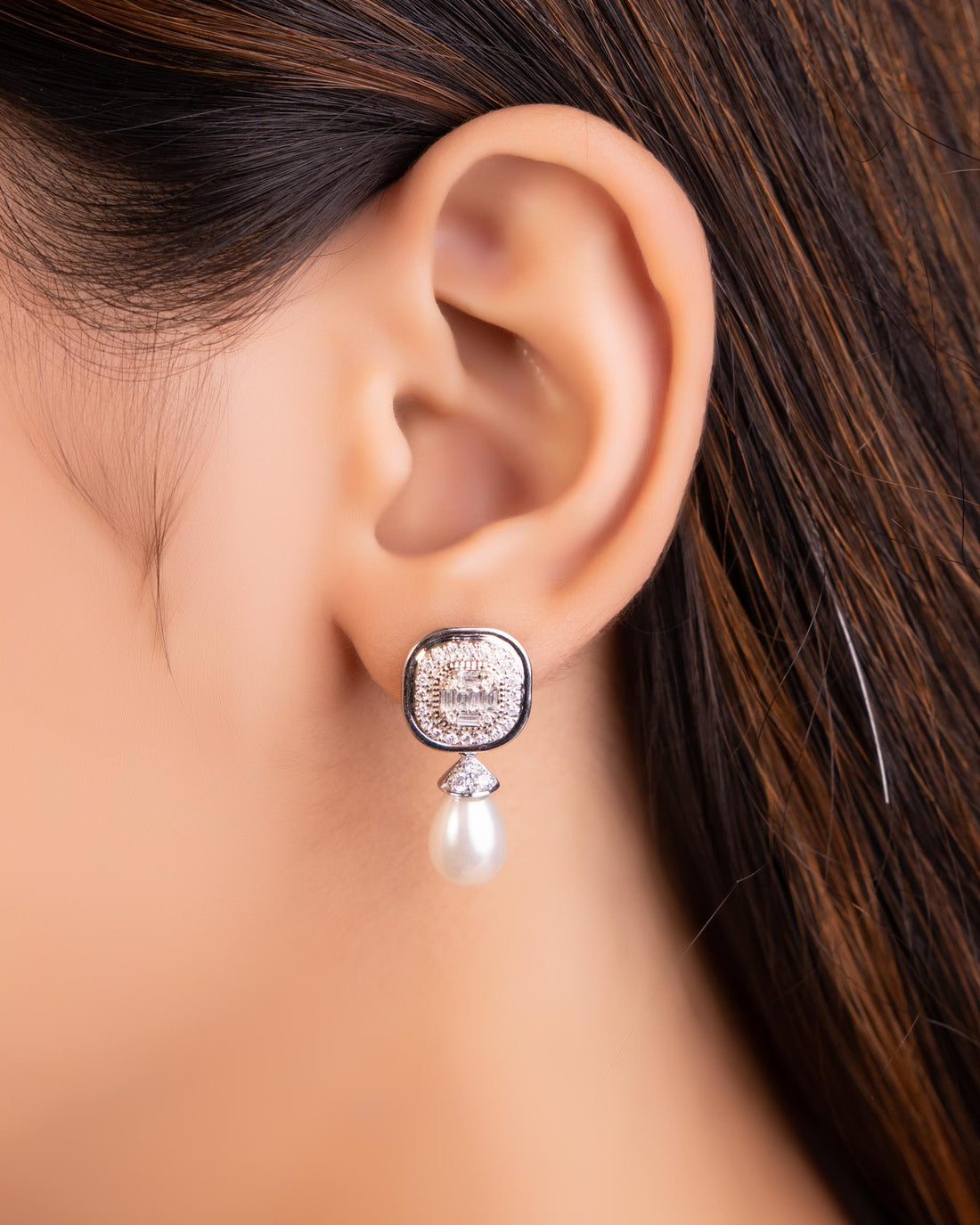 Diamond Long Earring