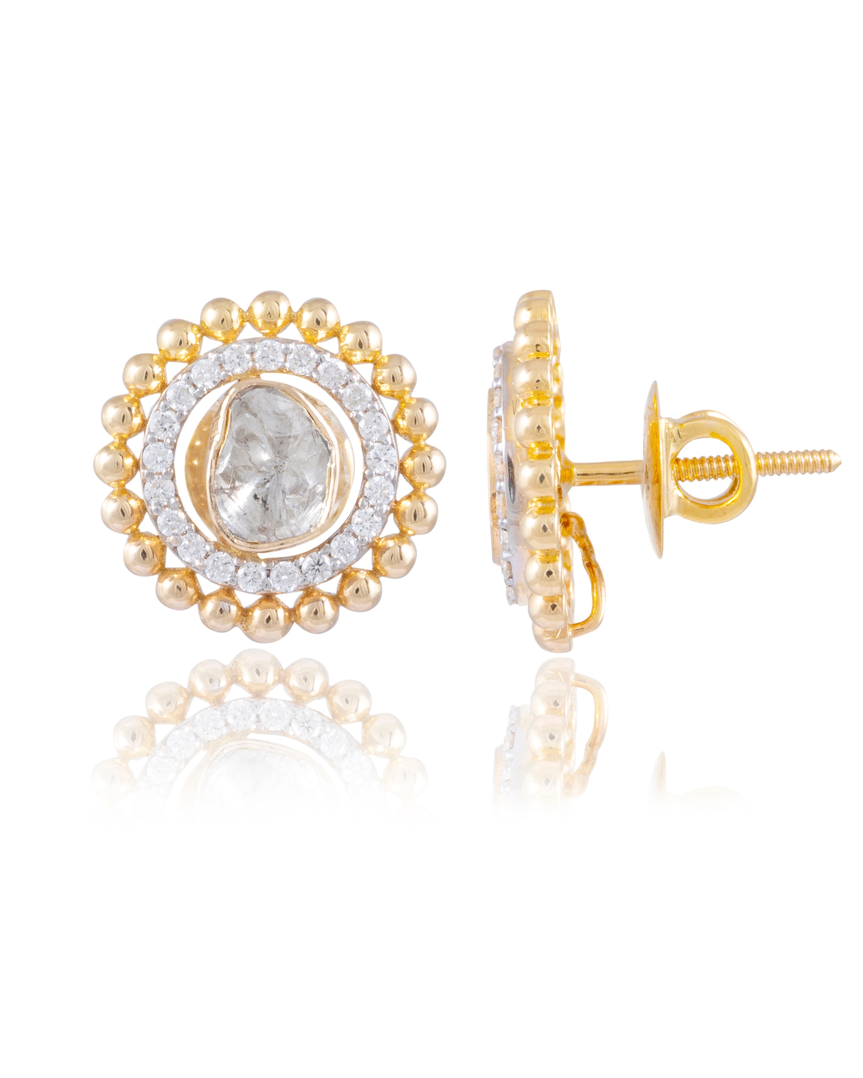 American Diamond Studs In Gold 2024 | favors.com