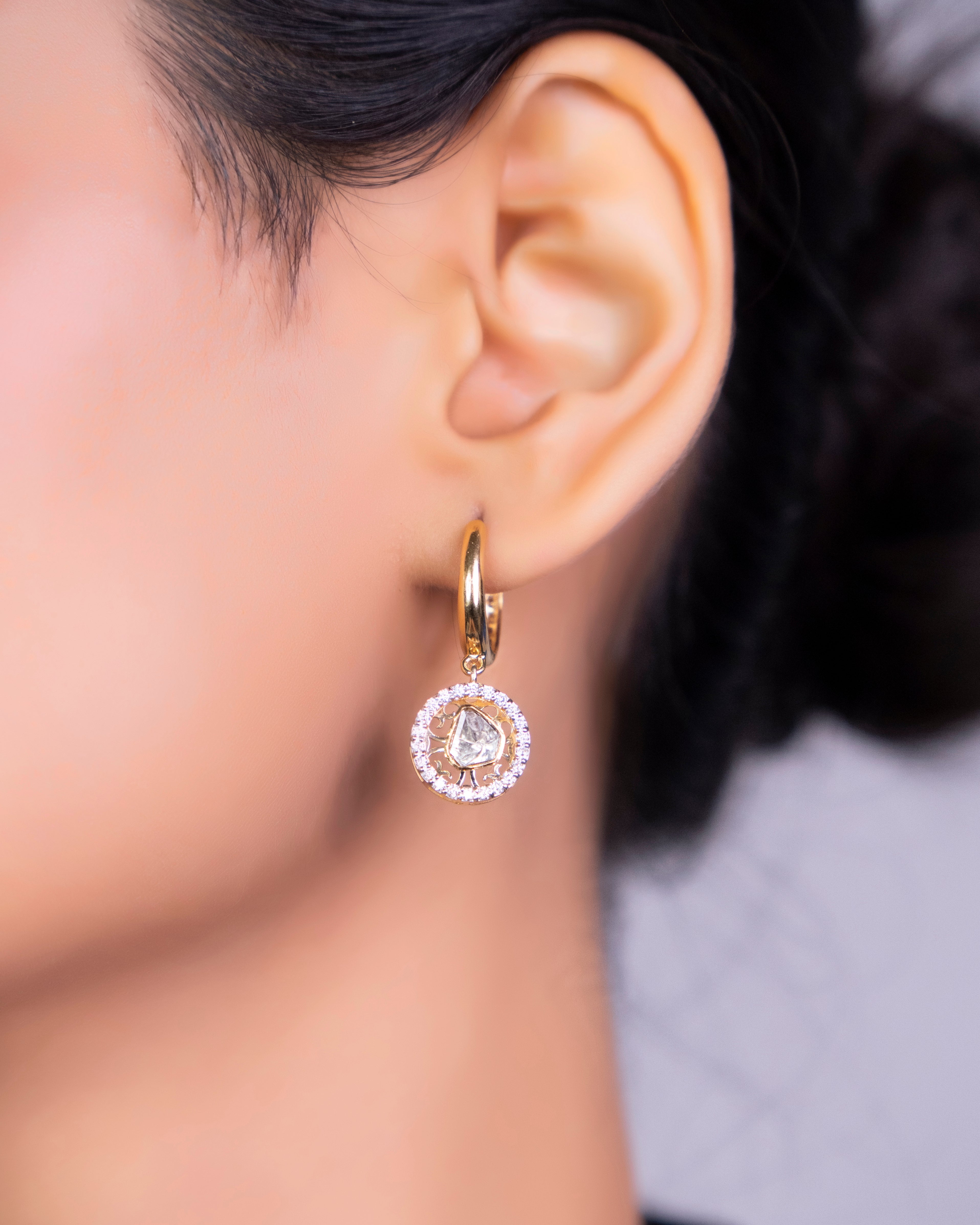 Carissa Polki And Diamond Earrings - NO ORDERS
