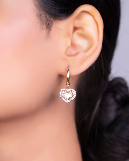 Myrna Polki And Diamond Earrings