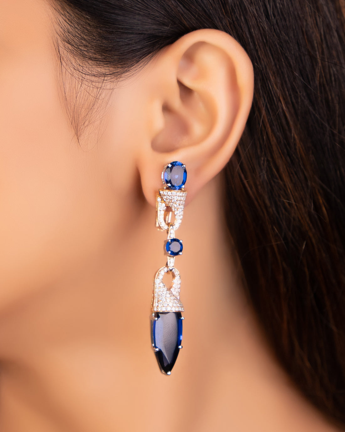 Hemakshi Diamond Long Earrings