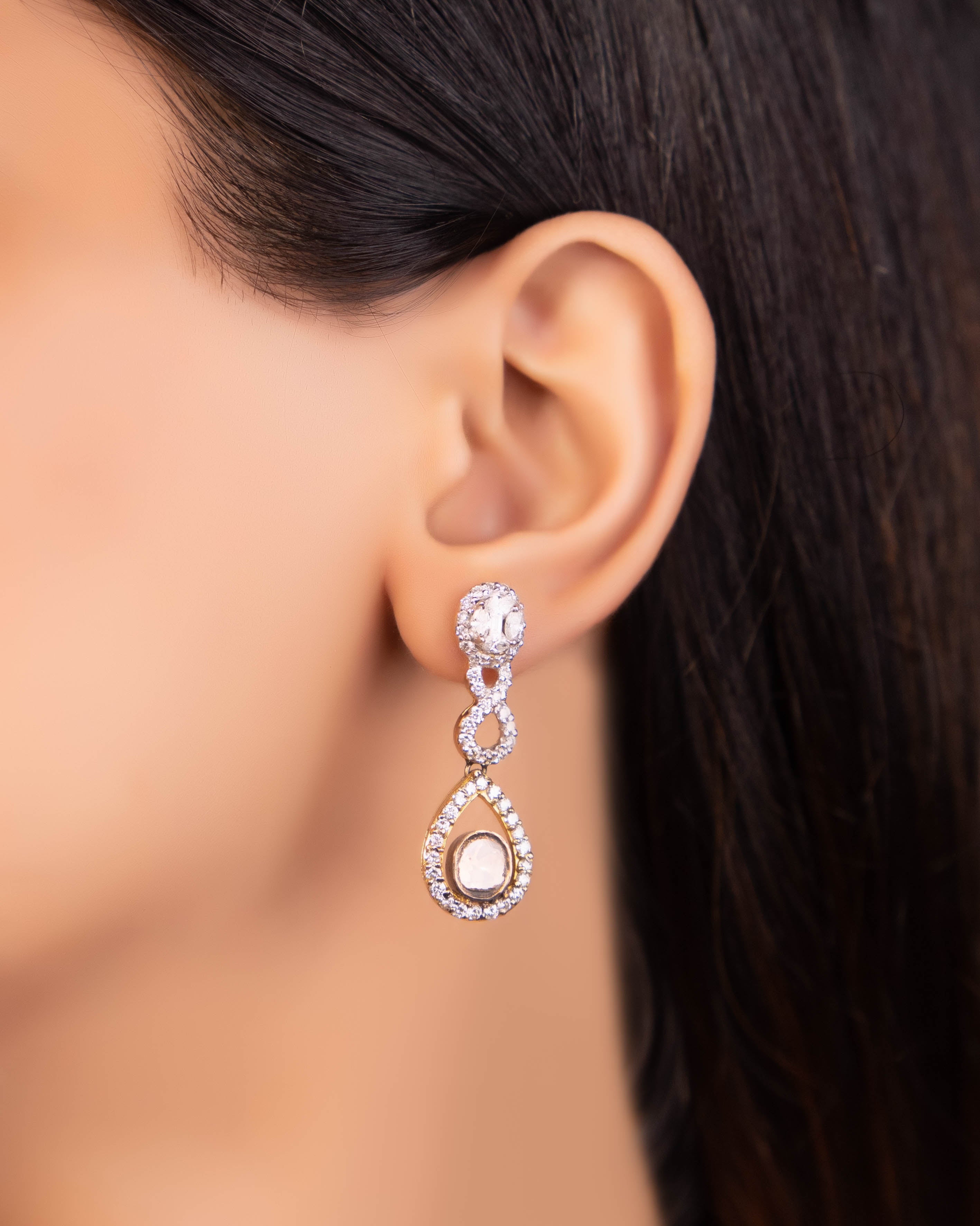 Flawless Diamond Drop Earrings