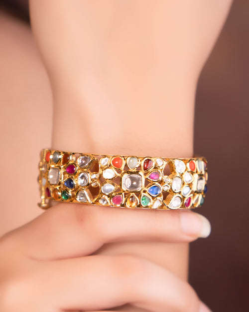 Zeel Jadau Polki Bracelet
