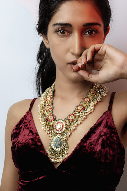 Shivanjali Polki Long Necklace