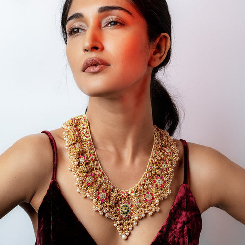 Atriya Polki Long Necklace