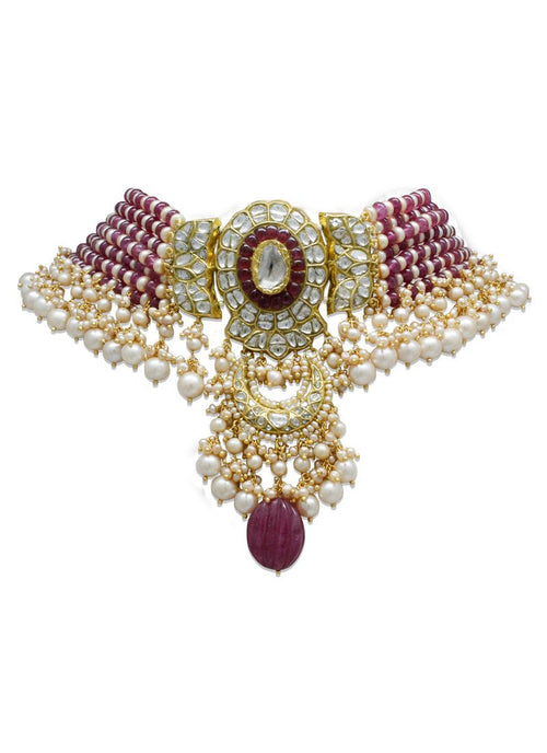Fae Polki Bead Choker