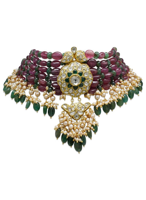 Lina Polki Bead Choker
