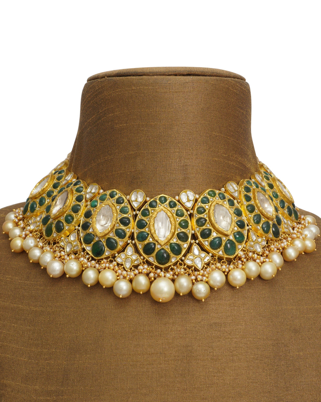 Varsha Polki And Diamond Necklace